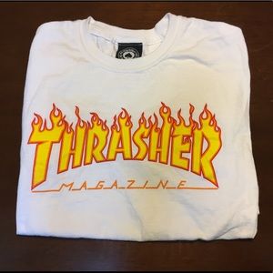 White Flames Thrasher shirt